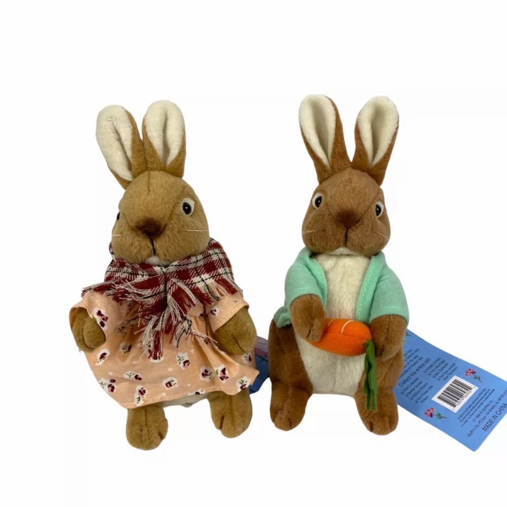 New Vtg 1998 Stuffins Peter Rabbit Mrs. Cottontail Plush